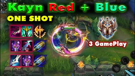 Kayn Wild Rift China T C Chi N Gameplay Kayn Red Blue With