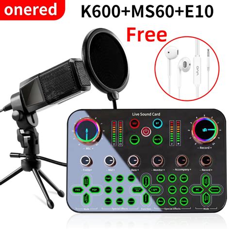 Jual Oneredcodk Ms Set V Sound Card Mic Set Dudukan Mikrofon