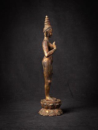 Antique Nepali Bronze Tara Statue From Nepal