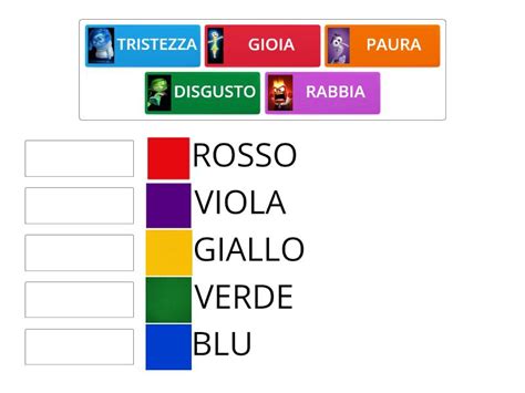 LE EMOZIONI A COLORI Match Up