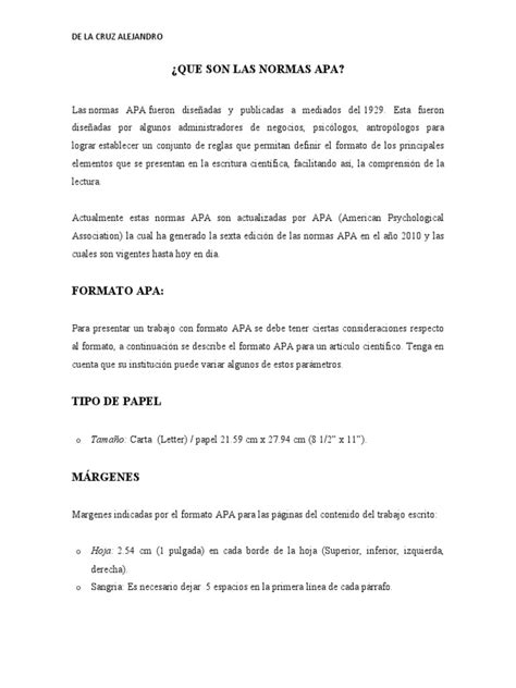 Que Son Las Normas Apa 3 Pdf Estilo Apa Comunicación Escrita