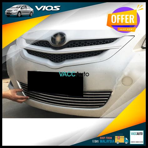 Toyota Vios Nd Gen Lower Aluminium Grill Lower Bumper Grille Gill