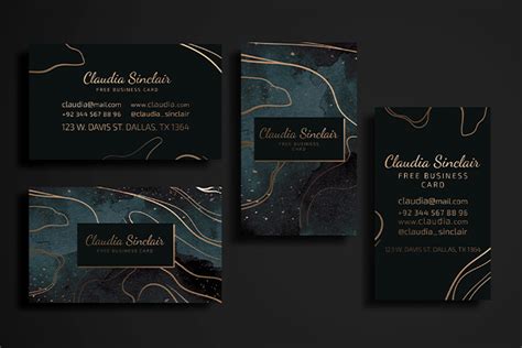 Free Qr Code Business Card Template For Photoshop Psd