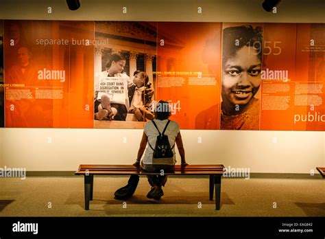 Civil Rights history exhibition inside the Rosa Parks Library and ...