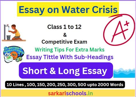 Essay On The Water Crisis Causes Effects And Solutions For A