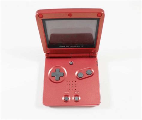 Nintendo Game Boy Advance Sp Handheld System Flame Red Ags W