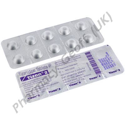 Tizanidine (Tizan) - 2mg (10 Tablets) :: Muscle Relaxants :: Pharmacy ...