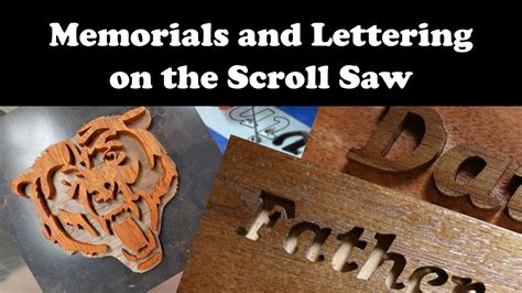 Memorials And Lettering On The Scroll Saw Youtube