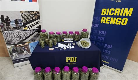 RENGO PDI DETUVO A SUJETO QUE TENÍA CASI OCHO KILOS DE MARIHUANA EN SU