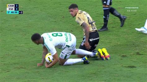 Aos 47 min do 2º tempo cartão amarelo de Denilson Alves do Cuiabá