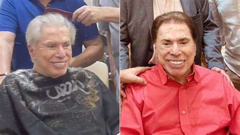 Silvio Santos renova o visual em ida ao salão Veja antes e depois