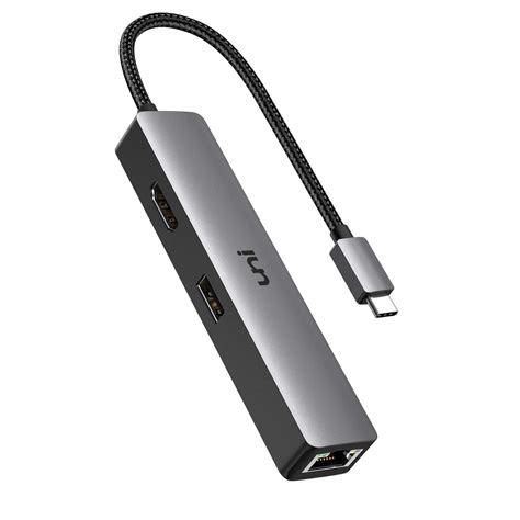 Buy Usb C Hub Uni In Usb C To Ethernet Adapter Hub With K Usb C