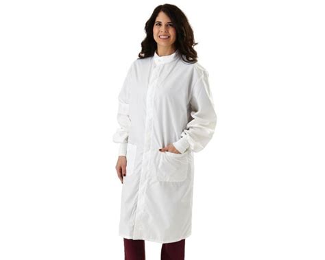 Medline Unisex Resistat Barrier Lab Coat White Xl 1ct