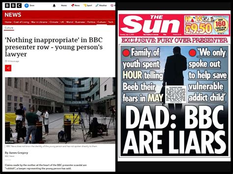 Presenter Sex Scandal Is Now Bbc Versus The Sun