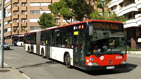 Circulación autobús 3028 línea V13 TMB Mercedes Benz 0530 G Citaro