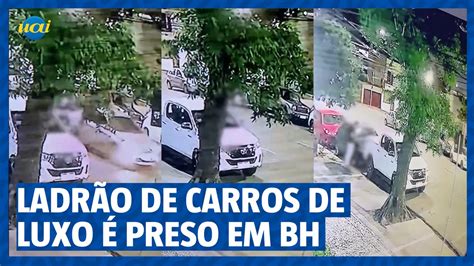 Vídeo ladrão especializado em furtar carros de luxo é preso em BH