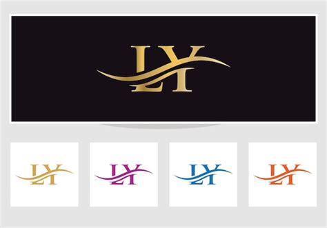 Premium Vector Initial Ly Letter Linked Logo Vector Template Swoosh