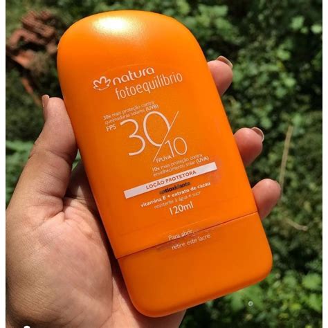 Loção protetora FPS 30 FPUVA 10 FOTOEQUILÍBRIO NATURA 120 ML Shopee