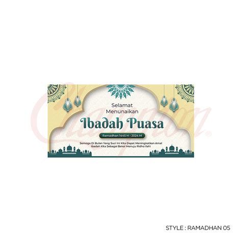 Jual Cetak Print Spanduk Banner Puasa Ramadhan Lebaran Idul Fitri 2024