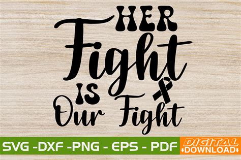 Her Fight Is Our Fight Svg Design Graphic By Svgwow Creative Fabrica