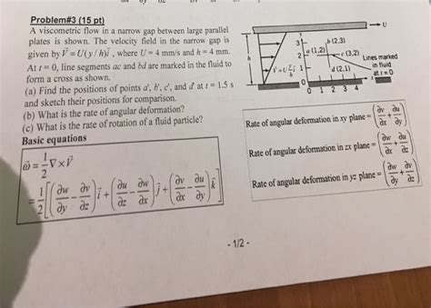 Solved Problem Pt A Viscometric Flow In A Narrow Gap Chegg