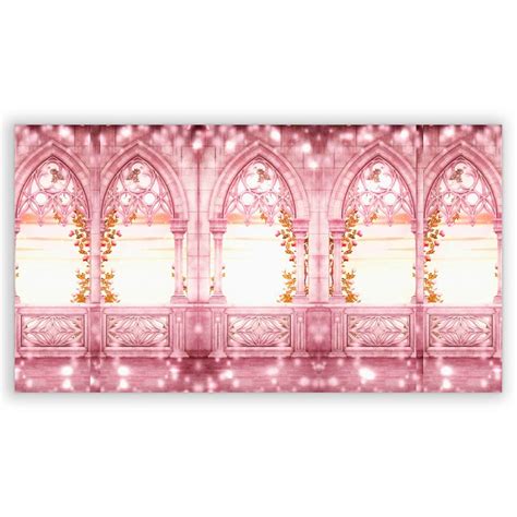 Painel Retangular Fachada Castelo Rose Sublimado D Sublistamps