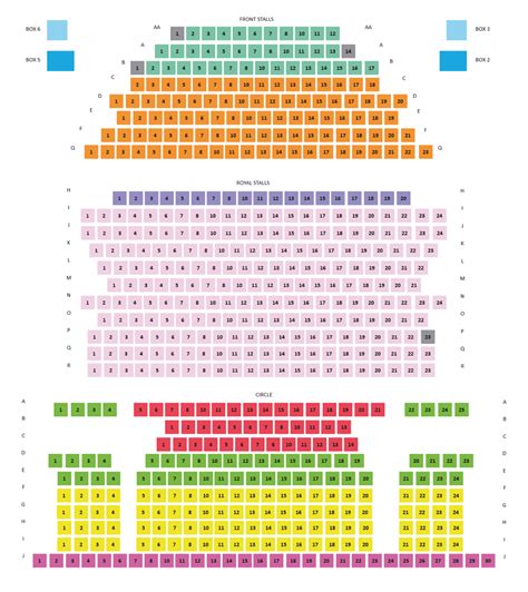 Auditorium Seating Chart Template