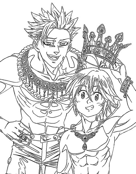 Dibujos De Meliodas De Nanatsu No Taizai Para Colorear Para Colorear