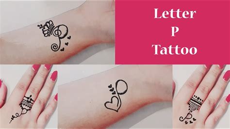 Letter P Tattoo Mehndi Designs Mehndidesigns Mehndiart Youtube