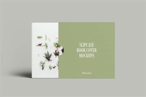 Slipcase Book Cover Mockups Design Cuts