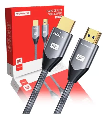 Cabo Hdmi 2 1 8k Blindado Ultra Hd Resolução 8k 120hz Ps5 Ps4 Xbox