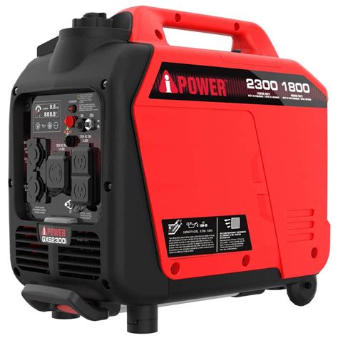 A Ipower Watt Recoil Start Gasoline Powered Ultra Weight Inverter