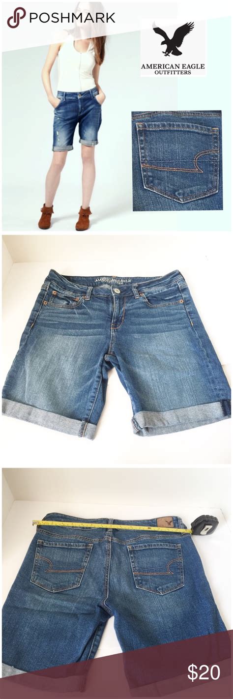 Aeo Denim Bermudas Shorts American Eagle Outfitters Shorts Clothes