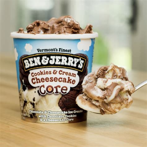 Ben And Jerrys Cookies And Cream Cheesecake Core Ice Cream 16oz Ice Cream Fast Delivery By App Or