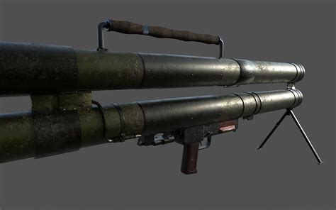 3D Model Rocket Launcher FHJ 84 VR AR Low Poly CGTrader