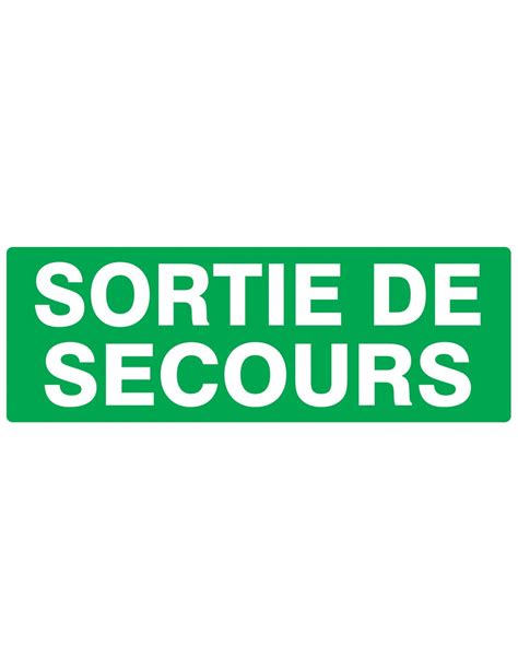 Sortie De Secours 330X120Mm Echamat Kernst