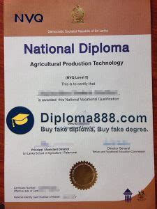 Purchase A Fake Nvq Level National Diploma In Sri Lanka