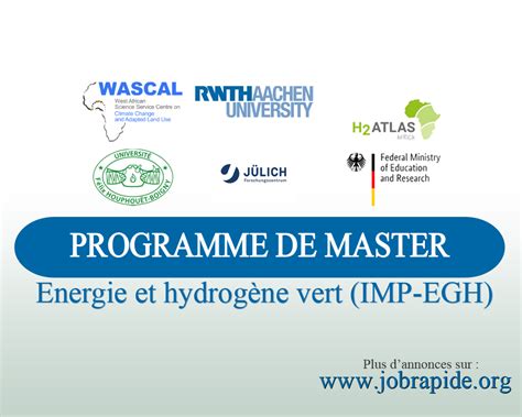 Avis d appel à candidature pour le Programme de master