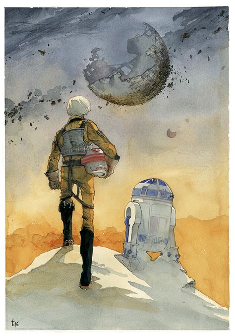 Star Wars: Luke Skywalker and R2-D2 fan art... - Ŧꃅᙍ ꍏ尺Ϯ Ծ₣ ੮ℌΣ Շ⊕√乇Ɽ