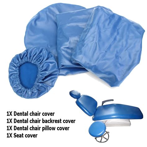 1 Set Dental PU Leather Unit Dental Chair Seat Cover Chair Cover