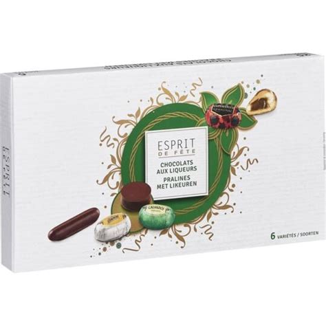 Chocolat Liqueurs Assortiment Esprit De Fete La Boite De G Prix