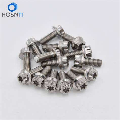 Hex Socket And Customized Hex Flange Titanium Bolt M X Mm Baoji Hosn