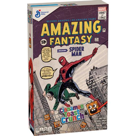 Cinnamon Toast Crunch Reveals Collectible Spider-Man Cereal Box