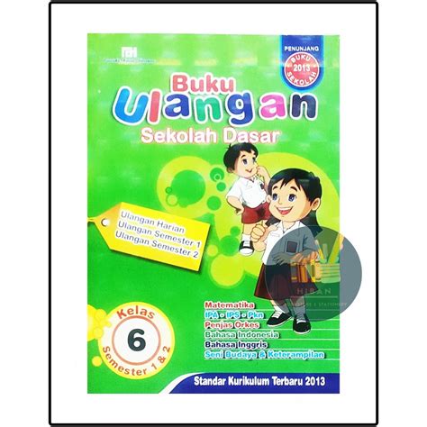 Jual Buku Penunjang Buku Ulangan SD Kelas 6 Standar Kurikulum Terbaru