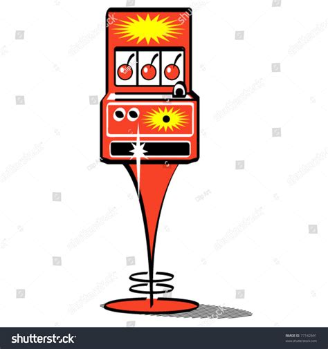 Vintage Or Cartoon Las Vegas Slot Machine Stock Vector Illustration