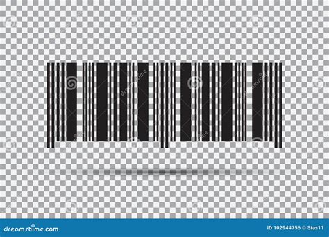 Barcode Icon Isolated On Transparent Background Vector Illustration