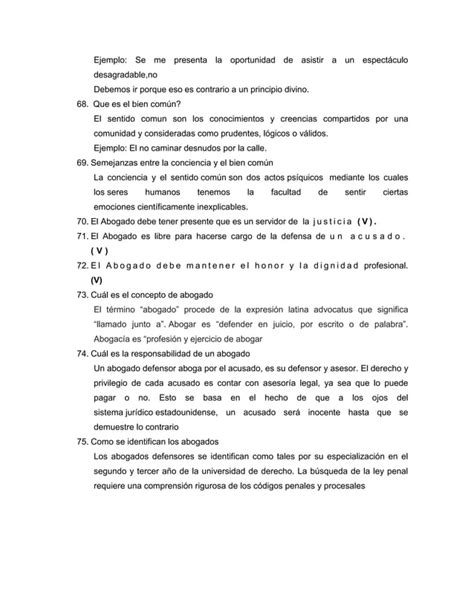 Banco De Preguntas De Deontolog A Jur Dica Final Pdf