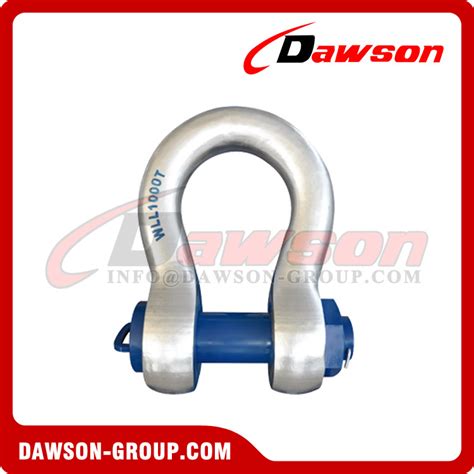 Large Wll Shackle With Circular Cross Section Alloy Steel Heavy Duty