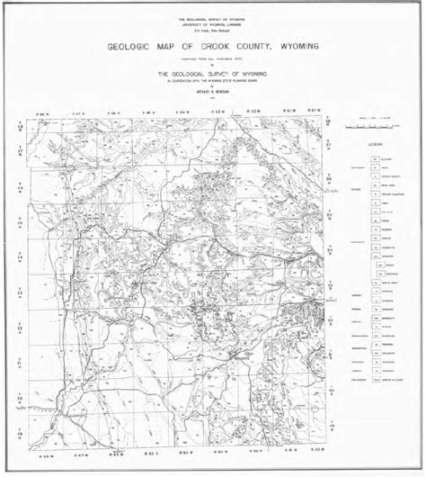 Geologic Map of Crook County, Wyoming (1936) - WSGS Product Sales ...