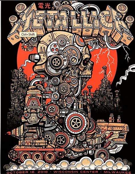 Metallica Tour Poster 2018 Behance